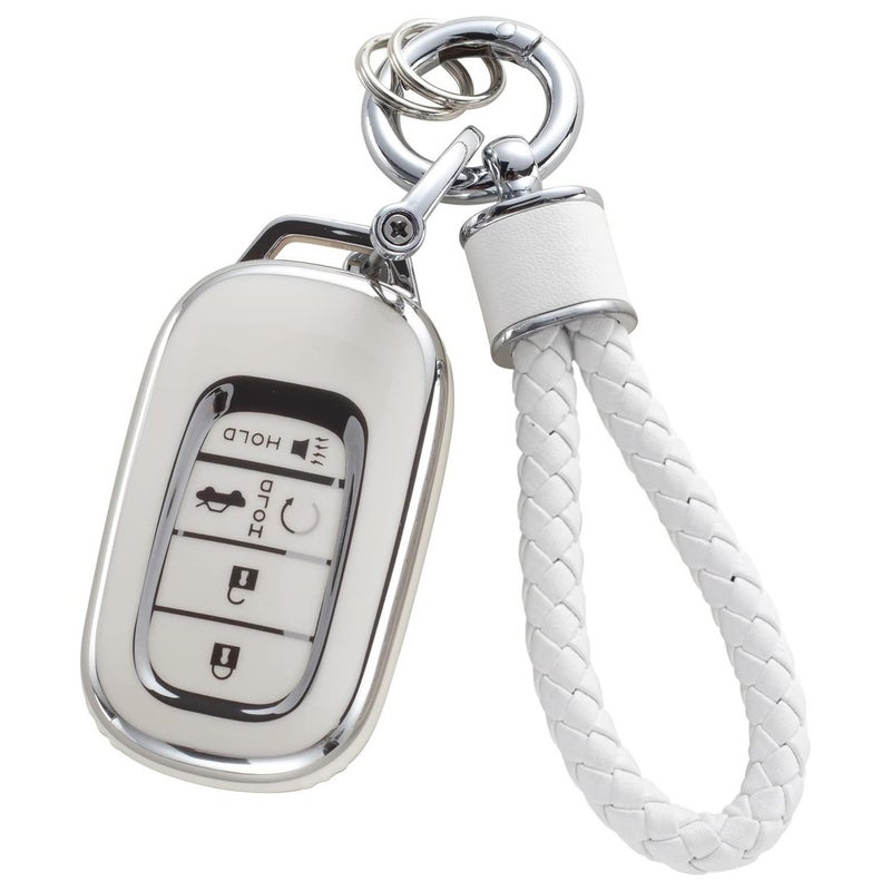 Popular Model Silver-Edged Car Key Case Bag Matching Car Key Chain Pendant - Image 2